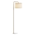 Modern White Shade Floor Lamp 3D model small image 2