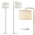 Modern White Shade Floor Lamp 3D model small image 3