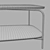 Genua Coffee Table in Black 3D model small image 11