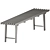 Elegant Elba Wood Bench 3D model small image 6