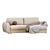 Biani Corner Sofa Set, Versatile Materials 3D model small image 2