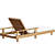 European Teak Outdoor Chaise Elegance 3D model small image 3