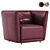 Modern Armchair Nisa Collection Products 3D model small image 1