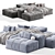 Modern Pixel Sofa Design 3D 3D model small image 3