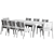 Roc Outdoor Dining Set 3D model small image 4