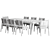 Roc Outdoor Dining Set 3D model small image 11