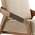 Sleek Dexter Lounge Chair 3D model small image 5