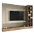 Modern TV Wall Set 109 3D model small image 1