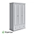 Olivia 3-Door Wardrobe Set 3D model small image 2