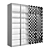 Modern Glass Door Cupboard 3D model small image 4