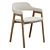 Modern Abilene Dining Armchair 3D model small image 2