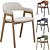 Modern Abilene Dining Armchair 3D model small image 6
