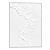 White Abstract Textured Wall Art 3D model small image 1