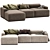 Melva Pana Corner Sofa 4-Plazas 3D model small image 3