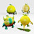 Lemon Monster Figurines 3D model small image 2