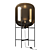 Blown Glass Leaded Floor Lamp 3D model small image 2