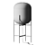 Blown Glass Leaded Floor Lamp 3D model small image 4