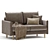 Compact Slipson Sofa by Divan.ru 3D model small image 3