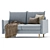 Compact Slipson Sofa by Divan.ru 3D model small image 4