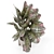 Handmade Stone Pot Indoor Plants 3D model small image 3