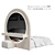 Modern Vanity Set with Mirror 3D model small image 3