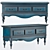 Victorian Style Media Console, Timberika 3D model small image 1