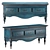 Victorian Style Media Console, Timberika 3D model small image 3