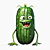 Cute Monster Cucumber Figures 3D model small image 3