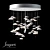 Sagarti Rene Re.90 Chandelier 3D model small image 1