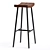 Sleek Industrial Allcot Counter Stool 3D model small image 2