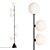 Elegant Vertical Globe Floor Lamp 3D model small image 1