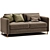 Modern 2-Seater Sofa Bed Lomeo 3D model small image 1