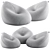 Luxury Indoor Kyoto Bean Bags 3D model small image 5