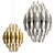 Triple Sphere Chimes Chandelier 3D model small image 1