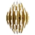 Triple Sphere Chimes Chandelier 3D model small image 3