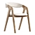 Elegant Monti Chair and Lori Dining Table 3D model small image 3
