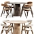Elegant Monti Chair and Lori Dining Table 3D model small image 5