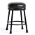 Elegant Swivel Counter Stool 3D model small image 1