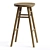 Scandi Timber Barstool, Modern Design 3D model small image 2