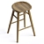 Scandi Timber Barstool, Modern Design 3D model small image 4