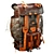 Handmade Rustic Leather Backpack 3D model small image 5