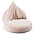 Whimsical Bunny Beanbag Chairs 3D model small image 1