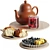 Blueberry Bliss Decorative Tea Set 3D model small image 1