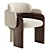 Sleek Quartet Chair Design 3D model small image 3