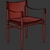 Sleek Logan Saddle Chair 2015 3D model small image 4