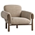 Modern Accent Seating: Olia Chair 3D model small image 1