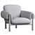 Modern Accent Seating: Olia Chair 3D model small image 2