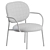 Sleek Modern Stiel Armchair Set 3D model small image 4