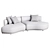 Modern Chic Olivia Sofa Design 3D model small image 4