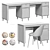 Trixie Kids' Writing Desk 3D model small image 5